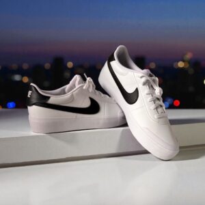 Nike court shot white